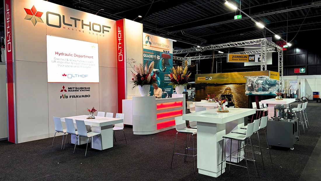 Smooth White op een beursstand van 36 m²
